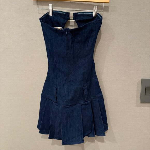 NWT PEPPERMAYO Case Closed Mini Dress Dark Indigo AU4/US0 - Picture 7 of 10